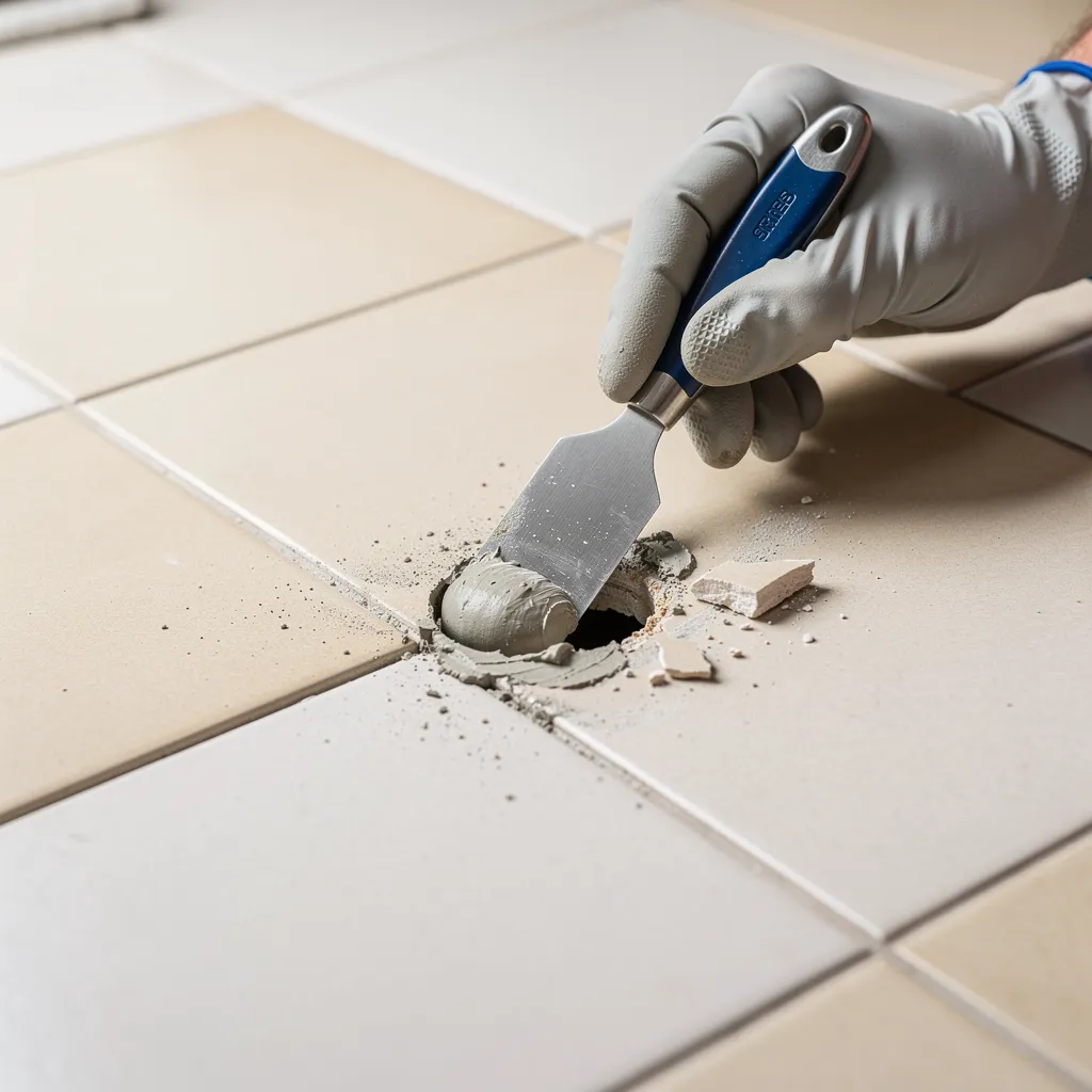 Comment reboucher un trou de carrelage et le rendre invisible ?