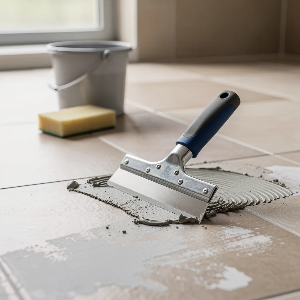 Enlever les résidus de ciment-colle sur vos carreaux : le mode d’emploi